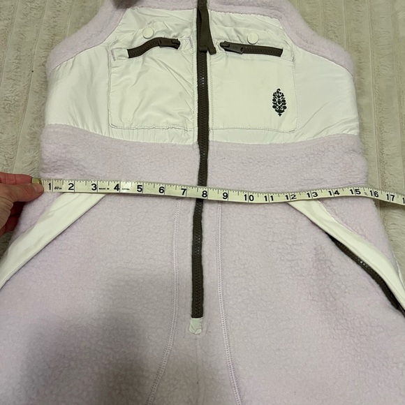 Free People Movement Hit the Slopes High Pile Fleece Snow Bibs Sz Xs - Picture 14 of 16